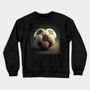 Soccer heart ball Crewneck Sweatshirt